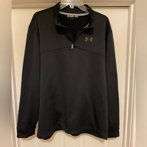 Under Armour Men’s Half Zip Cold Gear Pullover. Size 2X. Color Black.